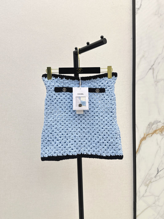 Chan 25fw knitted skirt
