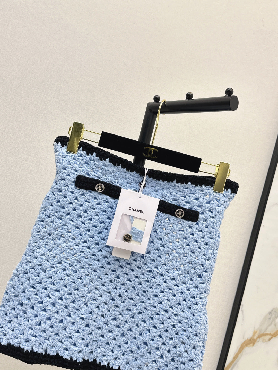 Chan 25fw knitted skirt