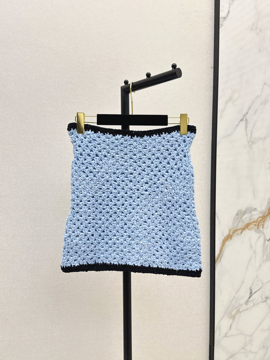 Chan 25fw knitted skirt