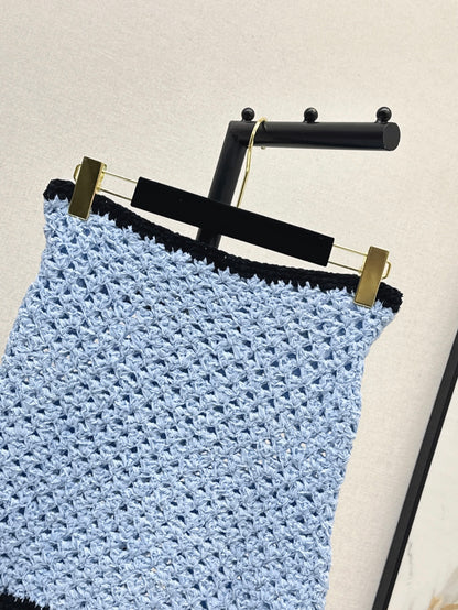 Chan 25fw knitted skirt