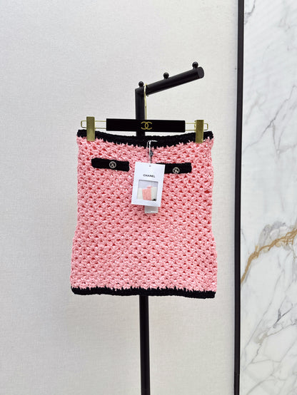 Chan 25fw knitted skirt
