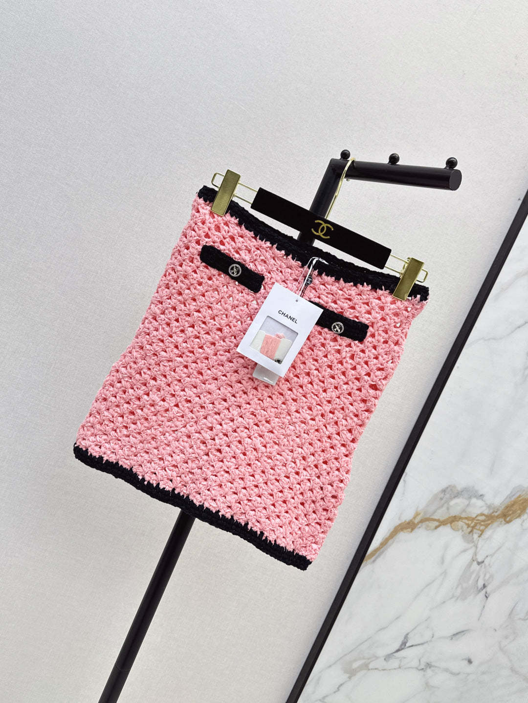 Chan 25fw knitted skirt