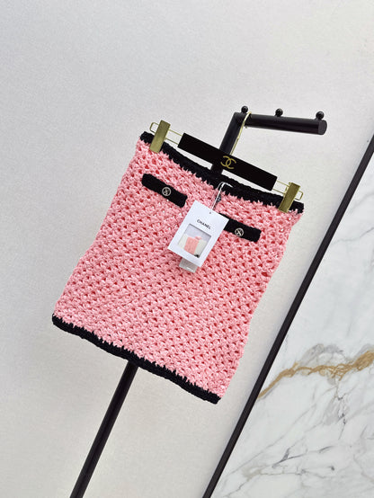 Chan 25fw knitted skirt