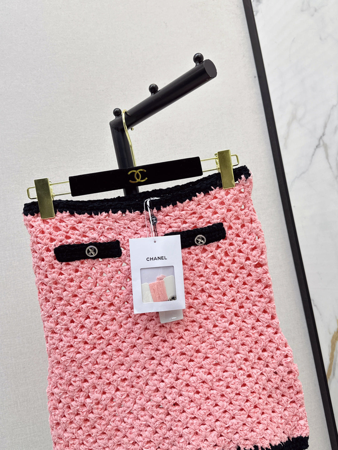 Chan 25fw knitted skirt