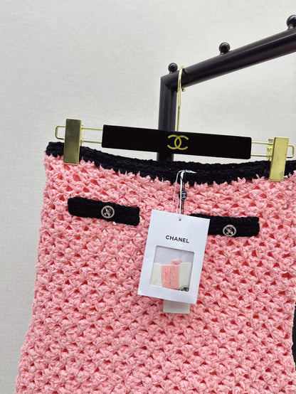 Chan 25fw knitted skirt